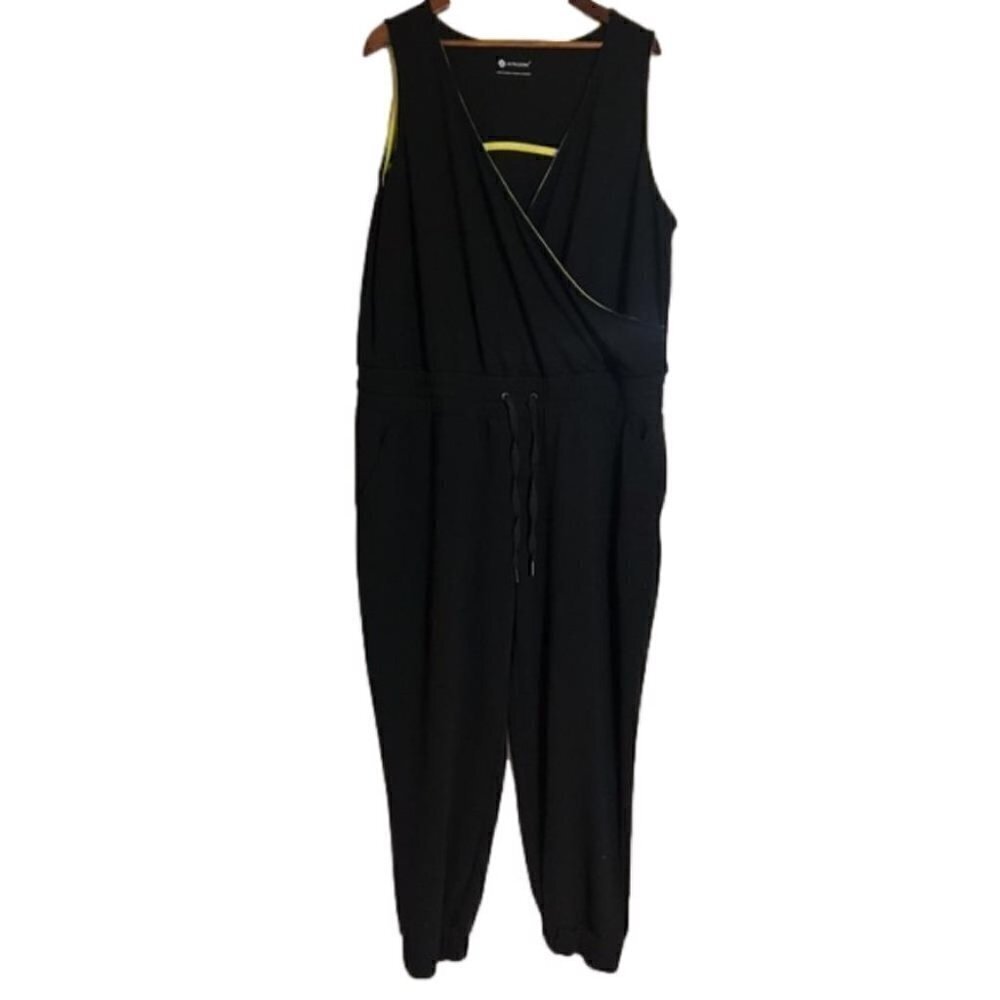 Pennington’s Active Zone 2X Lady’s Black Sleeveless Comfy Casual Stretchy Romper